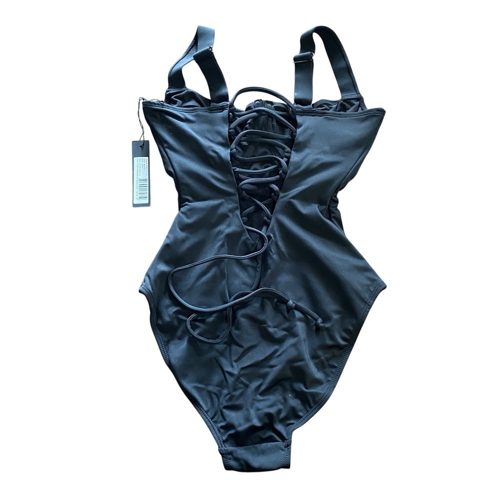 TA3 NWT Black Lifty One Piece Swimsuit Size XS Reg/Long F/G Cups Busty - Picture 2 of 11